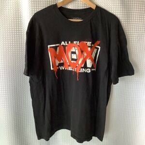 All Elite Wrestling Jon Moxley "Mox" Spray Paint Shirt 2XL Pro Wrestling Tees